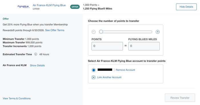 Amex Air France transfer bonus October 2024 Flying Blue Amex Transfer