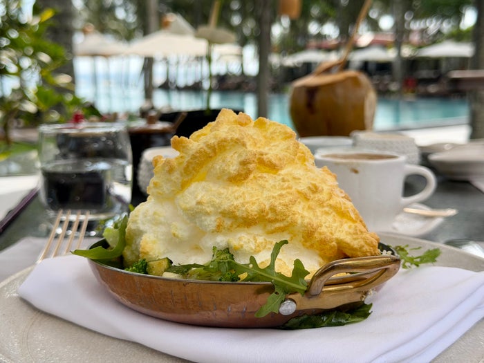 Four Seasons The Nam Hai breakfast egg souffle