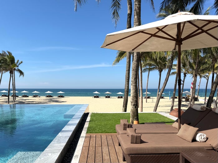 Four Seasons The Nam Hai pool loungers