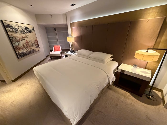 Grand Hyatt Tapei Bedroom in Suite