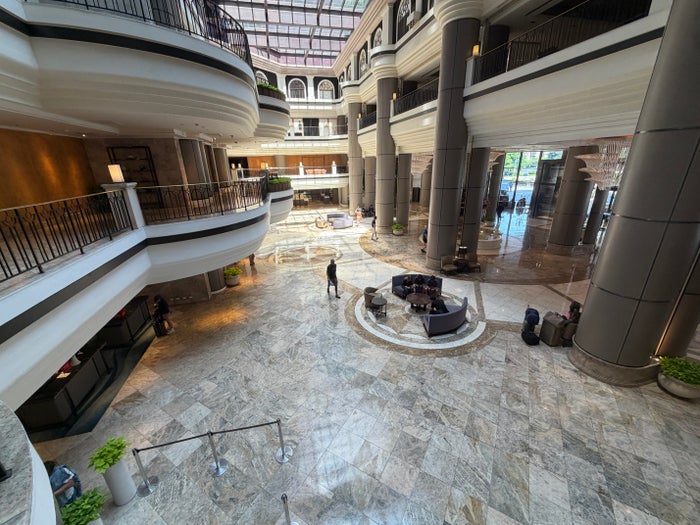 Grand Hyatt Tapei Lobby Looking Down