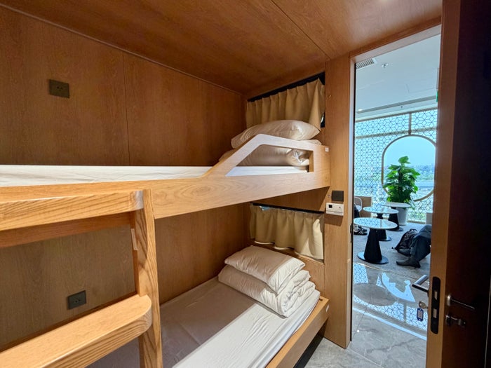 Hanoi Airport Vietnam Airlines Lotus Lounge sleep box Hanoi Airport Vietnam Airlines Lotus Lounge sleep box