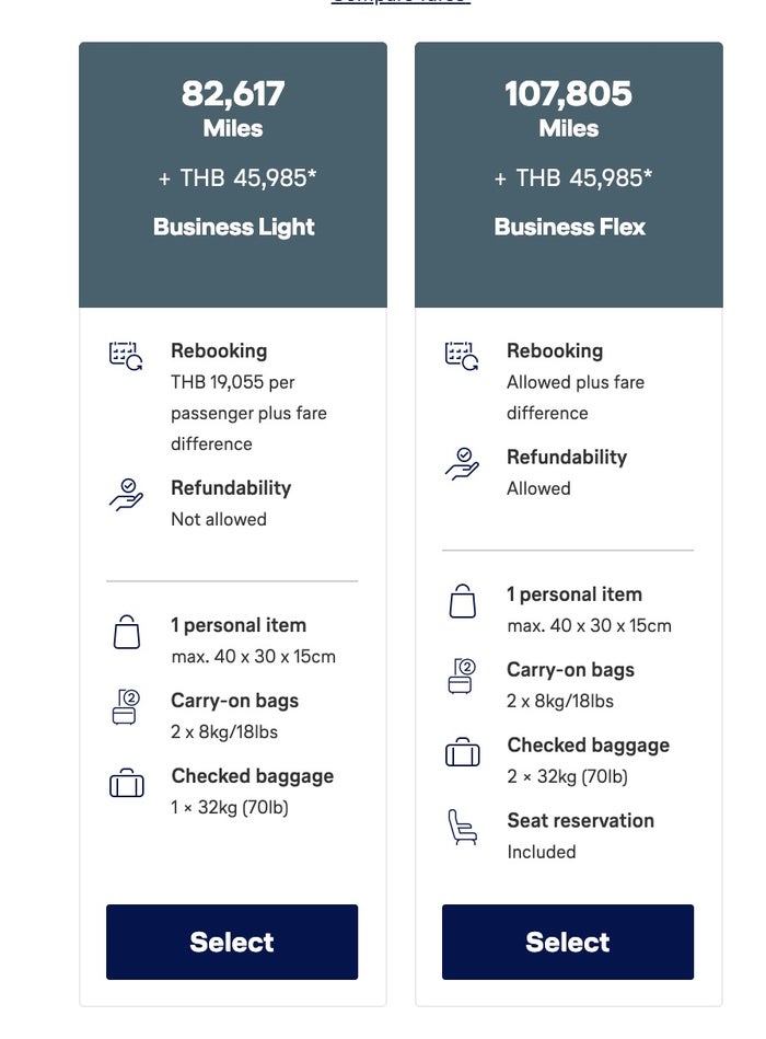 Lufthansa Flex business class refund IAD FRA