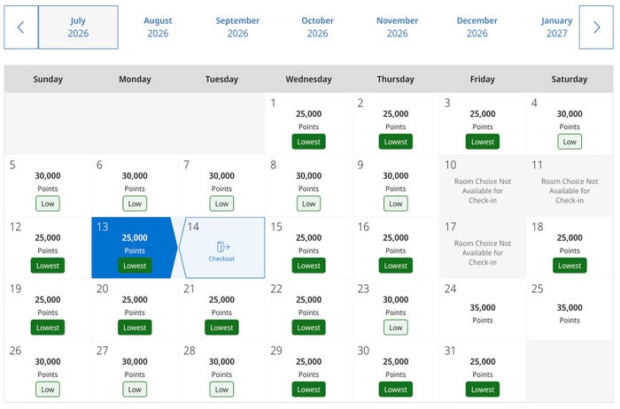 Park Hyatt Maldives Hyatt award calendar