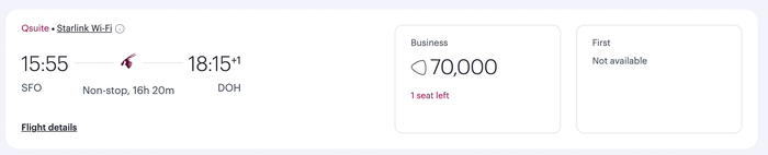 Qsuites award price. DFW DOH 70k Qsuites award price. DFW DOH 70k