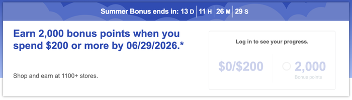 Rapid Rewards Shopping bonus offer June 2026 Rapid Rewards Shopping bonus offer June 2026