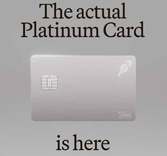 Robinhood Platinum card