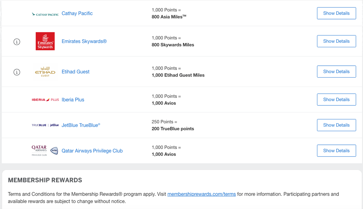 Screenshot 2026 06 01 at 10.04.47 AM Amex Airline Transfer Partners Without Qantas