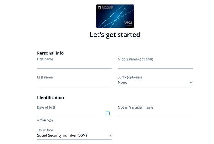 Screenshot 2026 06 17 at 10.42.42 AM Chase Sapphire Preferred card application page