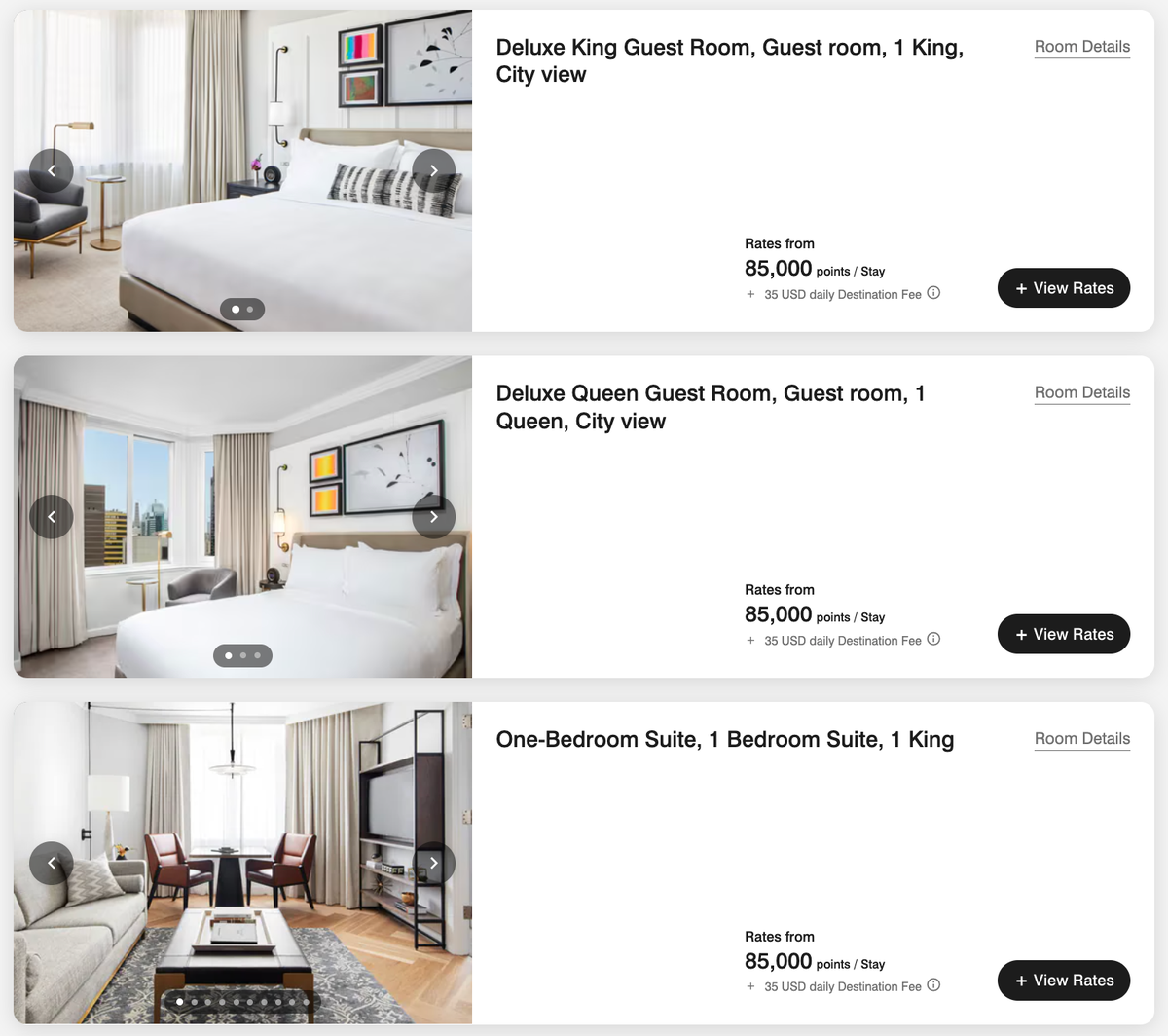 The London Luxury Collection NYC points rates