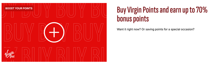 Virgin points purchase promo Virgin points purchase promo