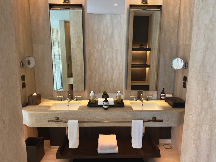Waldorf Astoria Bangkok suite bathroom