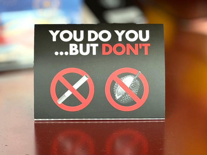 Wink Danang Riverside no smoking sign