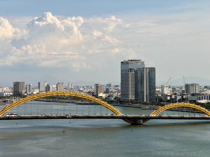 Wink Danang Riverside room view of Dragon Bridge