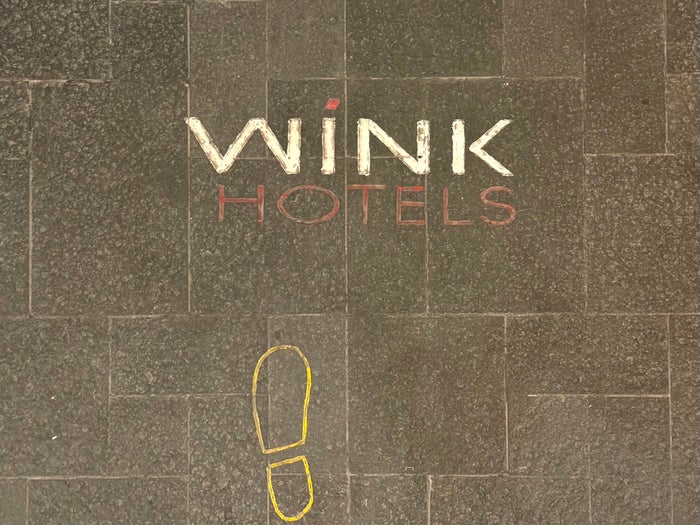 Wink Danang Riverside sidewalk directions