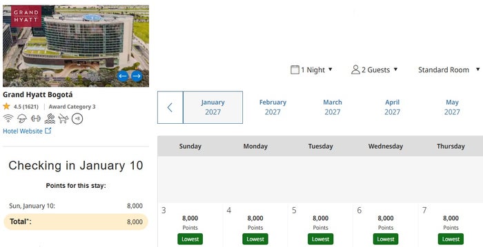 10 Hyatts for 12k or less Grand Hyatt Bogota Booking