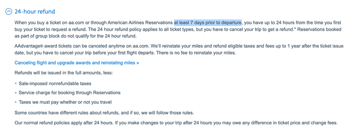 AA Refund Update