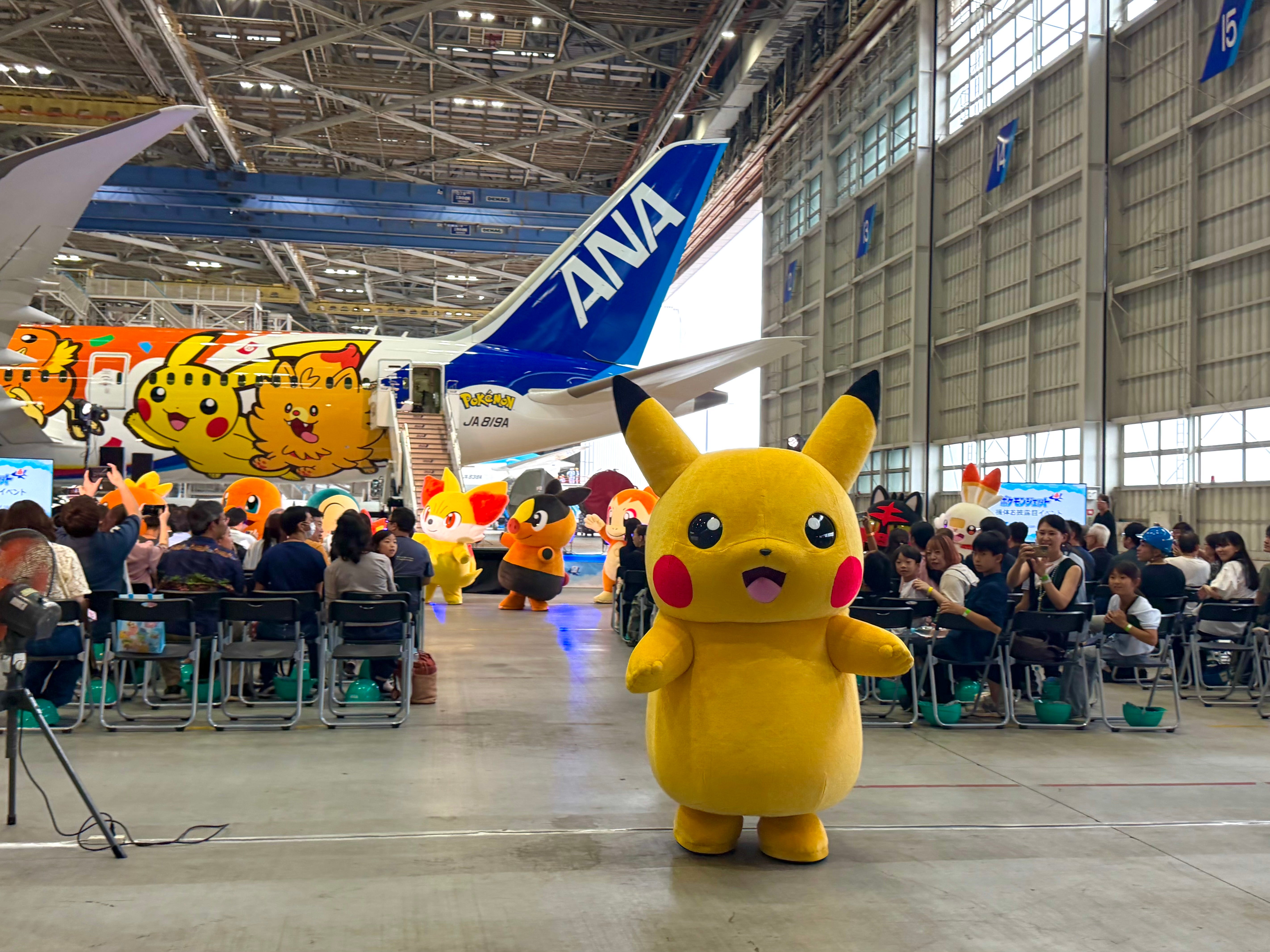 First Look at ANA's New Pokémon Boeing 787 Ahead of Its First Passenger Flight