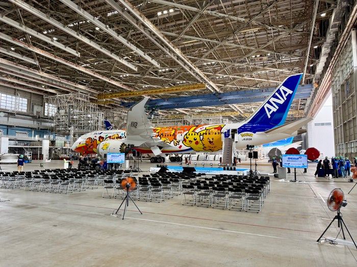 ANA Pokemon Red plane from afar