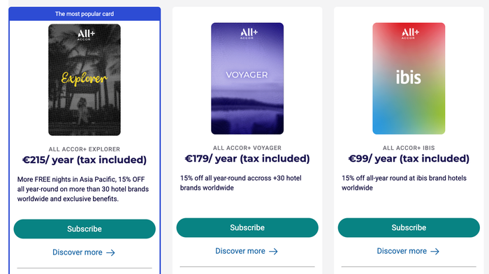 All Accor plus memberships All Accor plus memberships