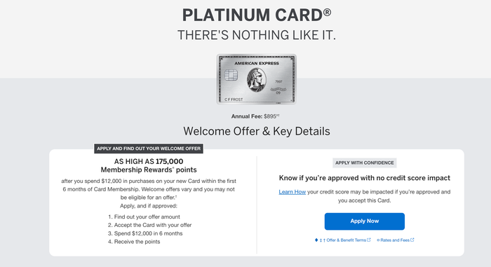 Amex Platinum Card Application 2026
