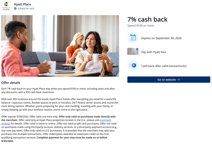 Chase Offer Hyatt Place July 2026 Chase Offer Hyatt Place July 2026