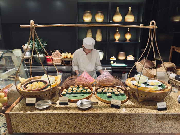 Conrad Bangkok breakfast mango sticky rice