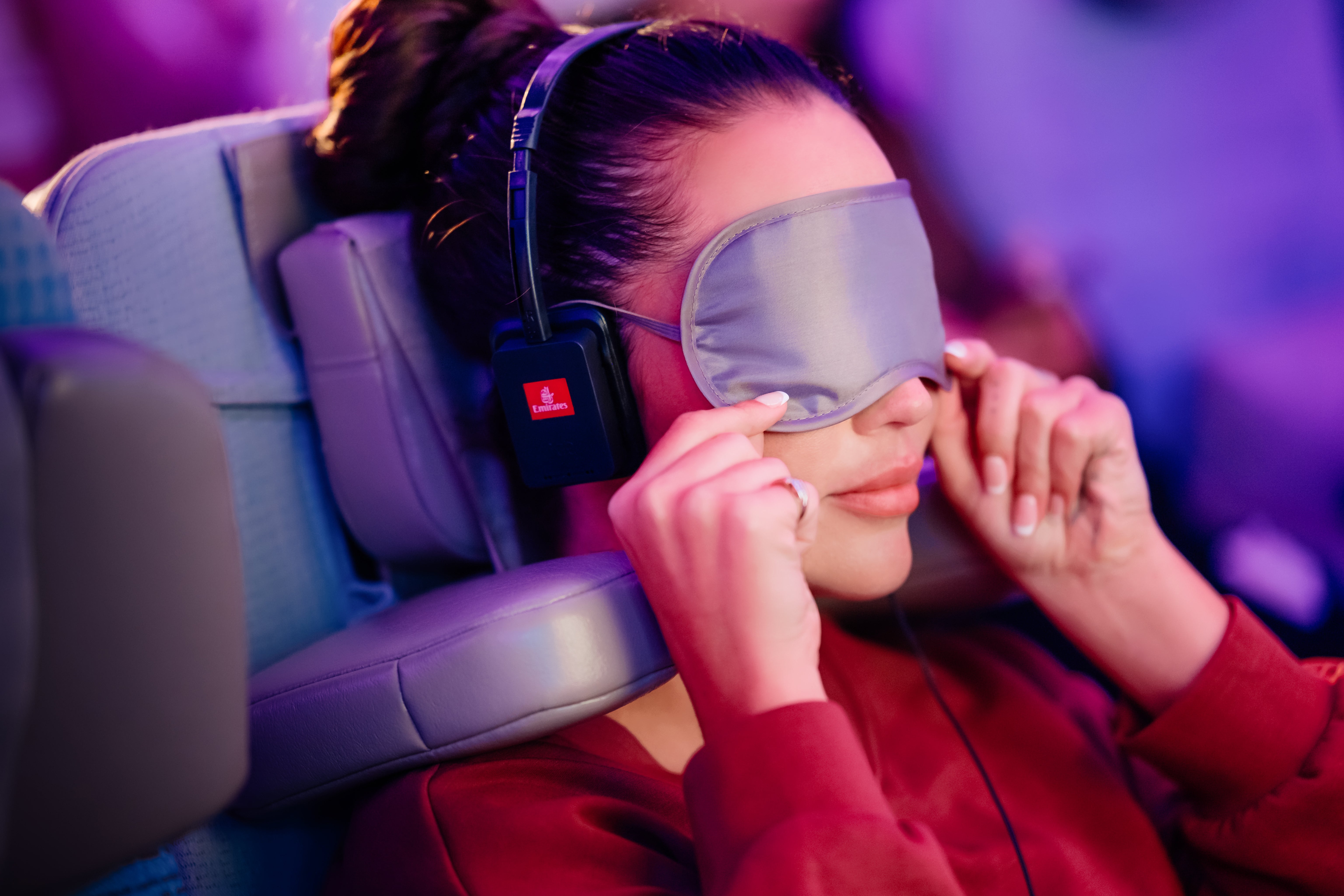 Emirates Debuts World's First Economy Headrest for Better Sleep