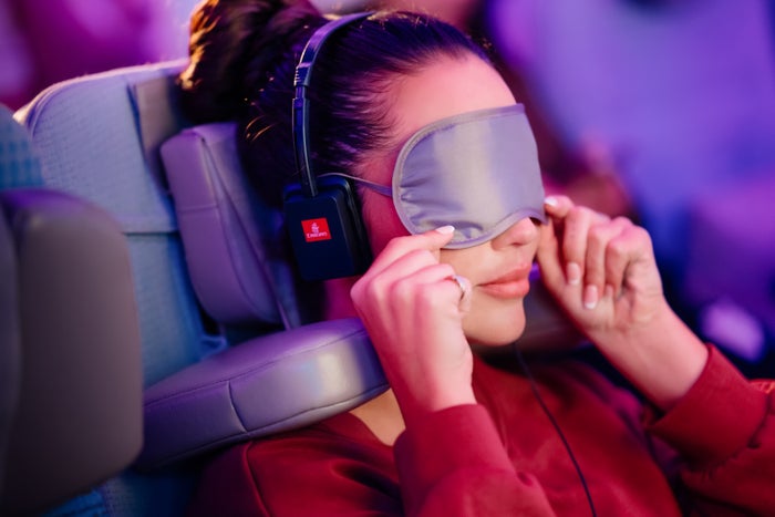 Emirates U Dream headrest for improved sleep