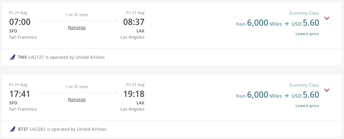 Emirates redemption 6k SFO LAX Emirates redemption 6k SFO LAX