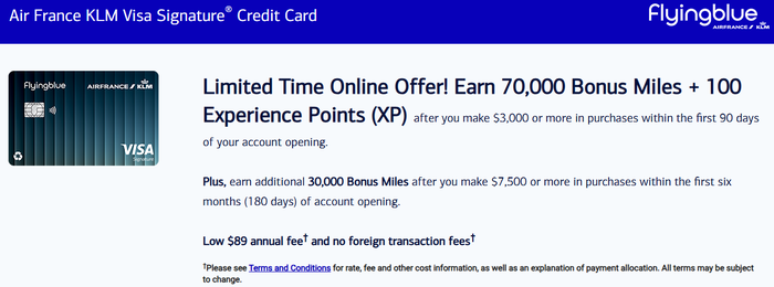Flying Blue card application 072226