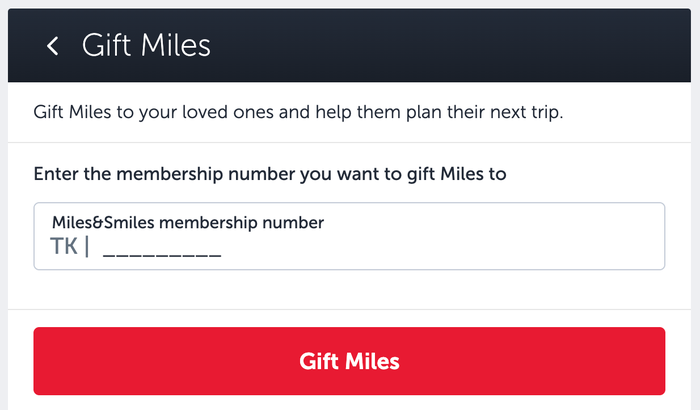 Gift Turkish miles option Gift Turkish miles option
