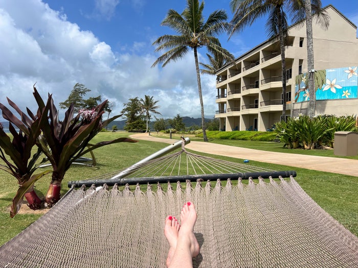Hammocks at Sheraton Kauai Coconut Beach Resort
