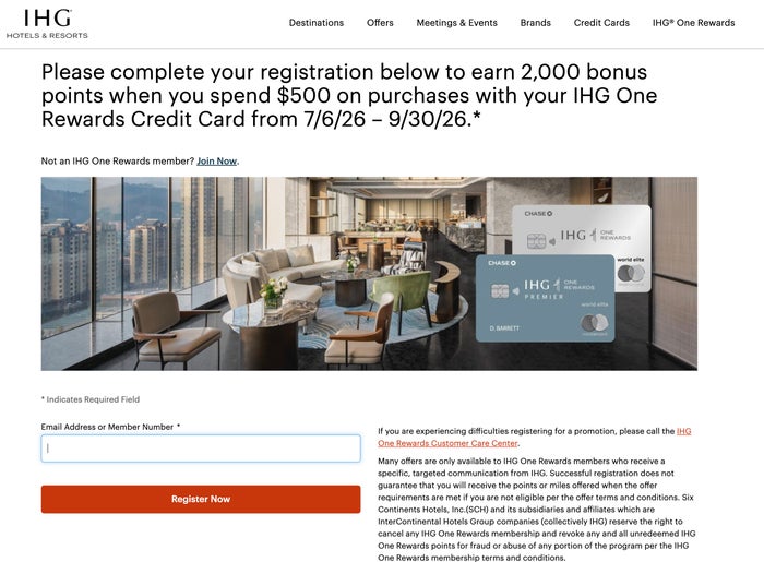 IHG 2k card promo IHG 2k card promo