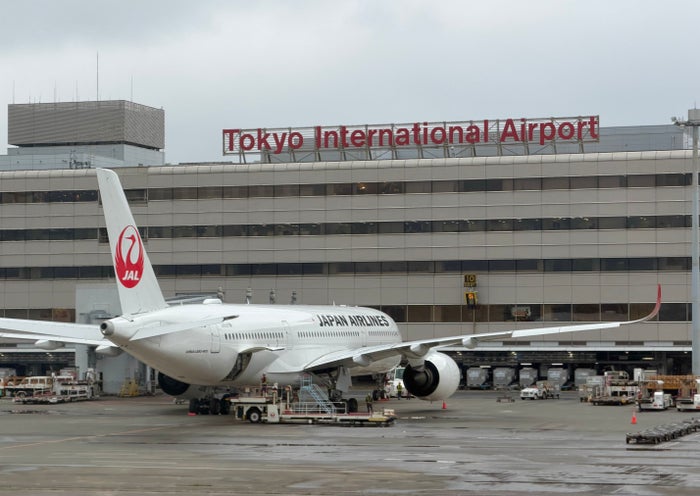 Japan Airlines Airbus A350 900 at Tokyo Haneda Japan Airlines Airbus A350 900 at Tokyo Haneda