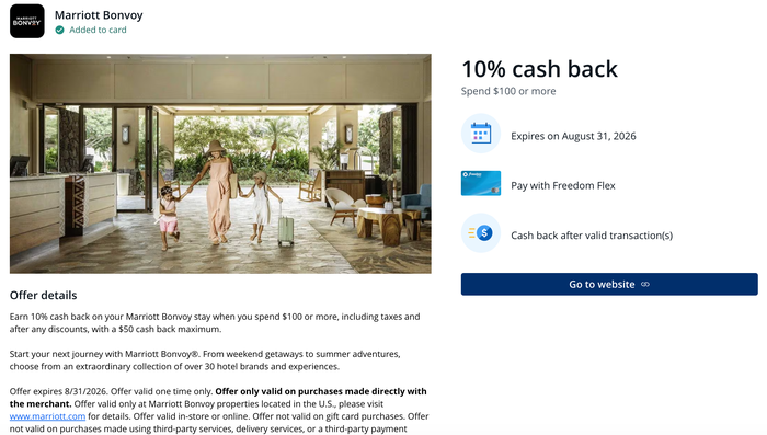 Marriott Chase Offer Marriott Chase Offer