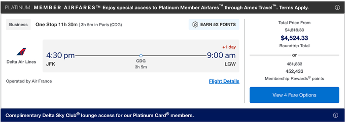 Platinum Member AIrfares JFK LGW January 2027 Platinum Member AIrfares JFK LGW January 2027