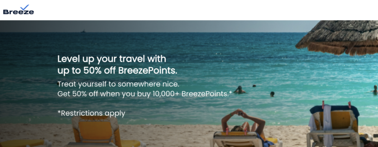 Breeze Airways Buy Points Sale