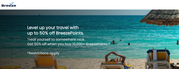 Breeze Airways Buy Points Sale