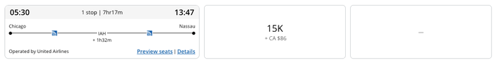 ORD NAS Aeroplan