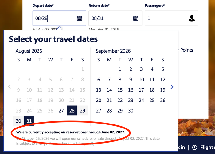 Southwest Airlines schedule extension June 2027 Southwest Airlines schedule extension June 2027