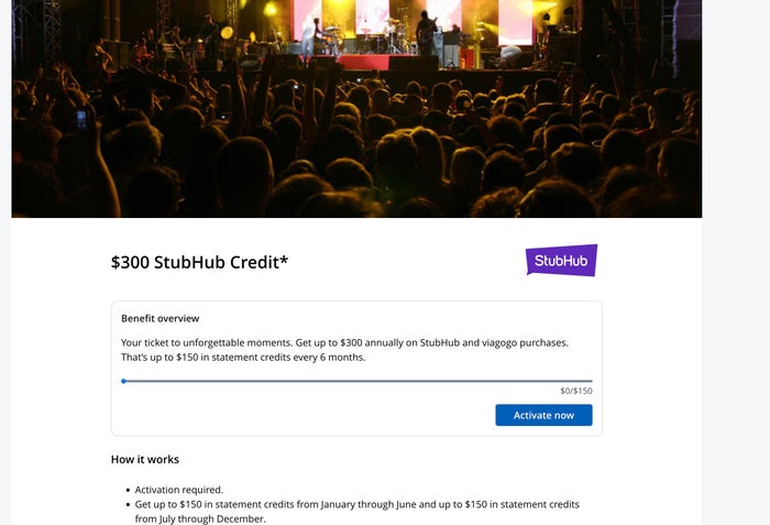 Stubhub $300 credit