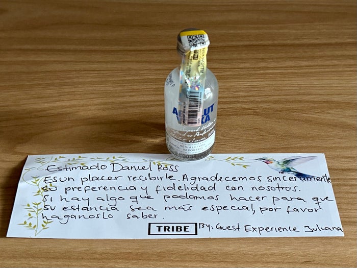 TRIBE Medellin welcome amenity