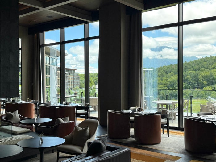 The Lounge bar and restaurant at Park Hyatt Niseko Hanozono