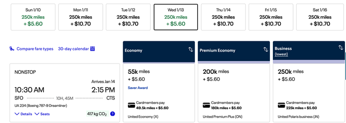 United Airlines redemptions to Sapporo in Japan United Airlines redemptions to Sapporo in Japan