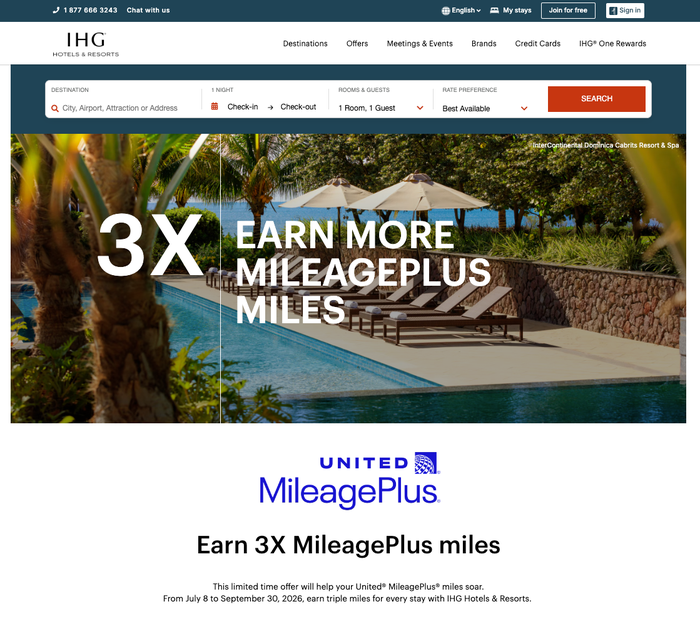 United IHG promo offer United IHG promo offer