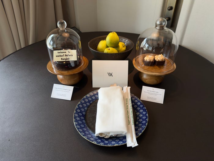 Waldorf Astoria Bangkok room treats