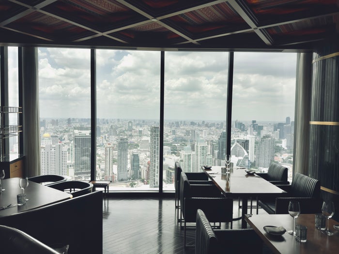 Waldorf Astoria Bangkok view windows Bull & Bear