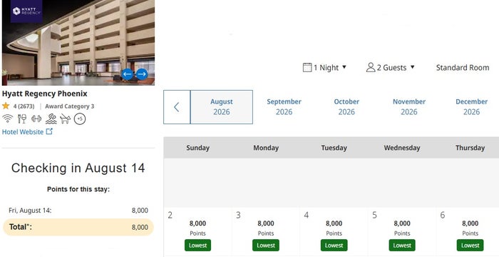 10 Hyatts for 12k or less Hyatt Regency Phoenix