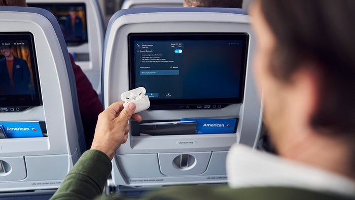 AA IFE Screen Bluetooth